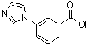 3-(1H-咪唑-1-基)苯甲酸分子结构 (CAS 108035-47-8)