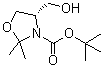(S)-4-羟甲基-2,2-二甲基恶唑烷-3-羧酸叔丁酯分子结构 (CAS 108149-65-1)