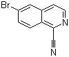 6-Bromo-1-isoquinolinecarbonitrile molecular structure (CAS 1082674-24-5)