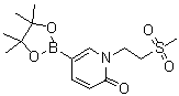 1-[2-(Methylsulfonyl)ethyl]-5-(4,4,5,5-tetramethyl-1,3,2-dioxaborolan-2-yl)-2(1H)-pyridinone molecular structure (CAS 1083168-89-1)