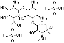 G-418 硫酸盐分子结构 (CAS 108321-42-2)