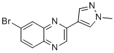7-bromo-2-(1-methyl-1H-pyrazol-4-yl)quinoxaline molecular structure (CAS 1083325-87-4)