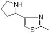 2-甲基-4-(2-吡咯烷基)噻唑分子结构 (CAS 1083368-78-8)