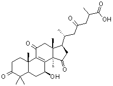 灵芝酸 D分子结构 (CAS 108340-60-9)