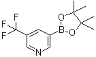 5-三氟甲基吡啶-3-硼酸频哪醇酯分子结构 (CAS 1084953-47-8)