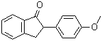 2,3-二氢-2-(4-甲氧基苯基)-1H-茚-1-酮分子结构 (CAS 1086-43-7)
