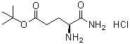 (S)-4,5-二氨基-5-氧代戊酸叔丁酯单盐酸盐分子结构 (CAS 108607-02-9)