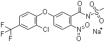 氟磺胺草醚钠分子结构 (CAS 108731-70-0)