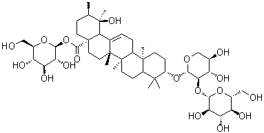 毛冬青皂苷 B3分子结构 (CAS 109008-26-6)