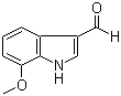 7-甲氧基吲哚-3-甲醛分子结构 (CAS 109021-59-2)