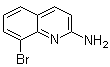 structure of CAS# 1092304-85-2, 2-Amino-8-bromoquinoline;8-Bromo-2-quinolinamine