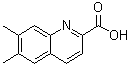 6,7-Dimethyl-2-quinolinecarboxylic acid molecular structure (CAS 1092305-30-0)