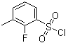 2-氟-3-甲基苯磺酰氯分子结构 (CAS 1092349-98-8)