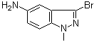 3-Bromo-1-methyl-1H-indazol-5-amine molecular structure (CAS 1092351-49-9)
