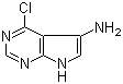 4-氯-7H-吡咯并[2,3-d]嘧啶-5-胺分子结构 (CAS 1092352-49-2)