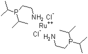 Dichlorobis[2-(diisopropylphosphino)ethylamine]ruthenium(II) molecular structure (CAS 1092372-90-1)