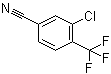3-Chloro-4-(trifluoromethyl)benzonitrile molecular structure (CAS 1092460-79-1)