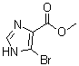 structure of CAS# 1093261-46-1, 5-Bromo-1H-imidazole-4-carboxylic acid methyl ester