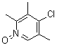 4-氯-2,3,5-三甲基吡啶 1-氧化物分子结构 (CAS 109371-20-2)