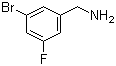 3-Bromo-5-fluorobenzenemethanamine molecular structure (CAS 1094555-68-6)