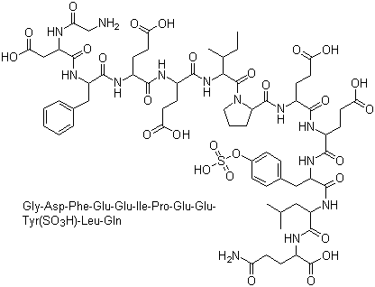 [Tyr(SO3H)63]-Hirudin Fragment 54-65 molecular structure (CAS 109528-49-6)
