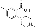 5-氟-2-(4-甲基-1-哌嗪基)苯甲酸分子结构 (CAS 1096829-46-7)