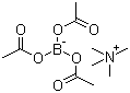 四甲基三乙酰氧硼氢化铵分子结构 (CAS 109704-53-2)