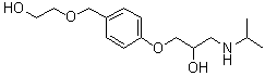 1-[4-[(2-Hydroxyethoxy)methyl]phenoxy]-3-[(1-methylethyl)amino]-2-propanol molecular structure (CAS 109791-18-6)