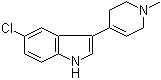 5-氯-3-(1-甲基-1,2,3,6-四氢-4-吡啶基)吲哚分子结构 (CAS 109793-84-2)