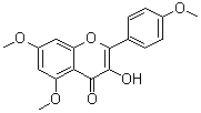 5,7,4'-三甲氧基山柰酚分子结构 (CAS 1098-92-6)