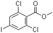 2,6-二氯-4-碘苯甲酸甲酯分子结构 (CAS 1098619-73-8)