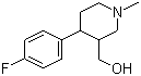 4-(4-氟苯基)-3-羟甲基-1-甲基哌啶分子结构 (CAS 109887-53-8)