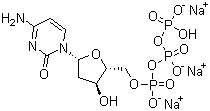 2'-脱氧胞苷-5'-三磷酸三钠盐分子结构 (CAS 109909-44-6)