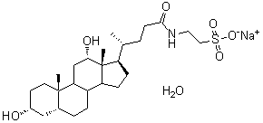 Sodium taurodeoxycholate monohydrate molecular structure (CAS 110026-03-4)