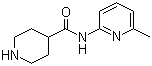 N-(6-甲基吡啶-2-基)哌啶-4-甲酰胺分子结构 (CAS 110105-99-2)