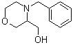 4-苄基-3-吗啉甲醇分子结构 (CAS 110167-20-9)