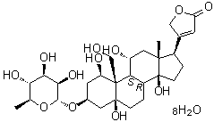 乌本苷八水合物分子结构 (CAS 11018-89-6)