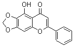 9-羟基-6-苯基-8H-1,3-二恶茂并[4,5-g][1]苯并吡喃-8-酮分子结构 (CAS 110204-45-0)