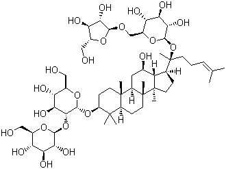 人参皂甙 Rc分子结构 (CAS 11021-14-0)