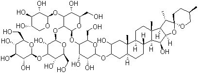 毛地黄皂苷分子结构 (CAS 11024-24-1)