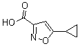 5-环丙基异恶唑-3-羧酸分子结构 (CAS 110256-15-0)