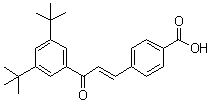 4-[(1E)-3-[3,5-二叔丁基苯基]-3-氧代-1-丙烯-1-基]苯甲酸分子结构 (CAS 110368-33-7)