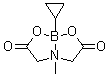 [N-[(Carboxy)methyl]-N-methylglycinato]cyclopropylboron molecular structure (CAS 1104637-36-6)
