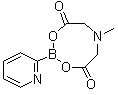 2-吡啶基硼酸 甲基亚氨基二乙酸酯分子结构 (CAS 1104637-58-2)