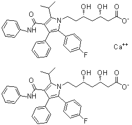 Atorvastatin Impurity E calcium salt molecular structure (CAS 1105067-88-6)