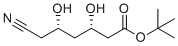(3S,5S)-叔-丁基6-氰基-3,5-二羟基己酸酯分子结构 (CAS 1105067-92-2)