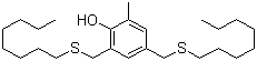2-Methyl-4,6-bis(octylsulfanylmethyl)phenol molecular structure (CAS 110553-27-0)