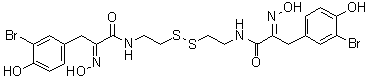 structure of CAS# 110659-91-1, Psammaplin A;(E,E)-Psammaplin A; Bisprasin; UVI 5000