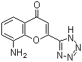 structure of CAS# 110683-22-2, 8-Amino-2-(1H-tetrazol-5-yl)-4H-1-benzopyran-4-one;8-Amino-4-oxo-2-(tetrazol-5-yl)-4H-1-benzopyran