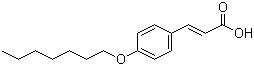 4-(庚氧基)肉桂酸分子结构 (CAS 110683-38-0)